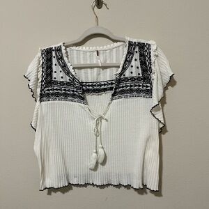 free people embroidered blouse
